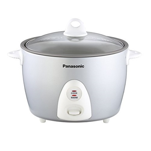 Panasonic SR-G10FGL (5-Cup Uncooked) Heavy Duty Automatic Rice Cooker with Steaming Basket, Silver, Only $19.91