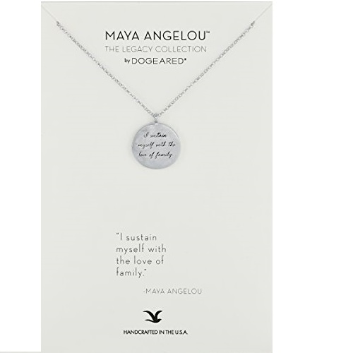 Dogeared 朵吉兒 Maya Angelou 2.0 银质 感恩项链，原价$92.00，现仅售$19.12