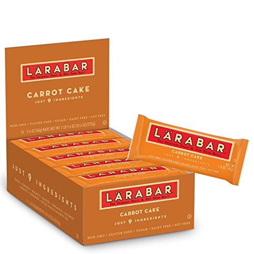 史低價！ Larabar 胡蘿蔔蛋糕夾心能量棒，16個裝， 現點擊coupon后僅售$8.24，免運費