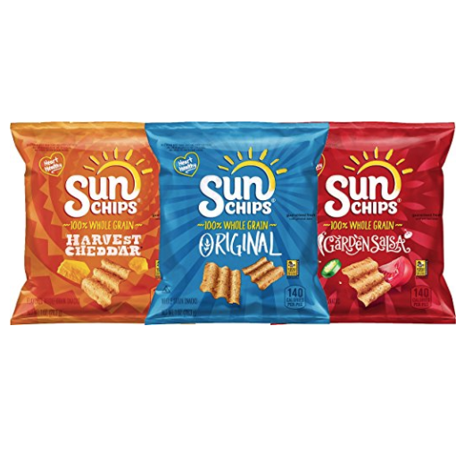 SunChips Multigrain 薯片 综合包 40包, 现点击coupon后仅售$12.81，免运费！