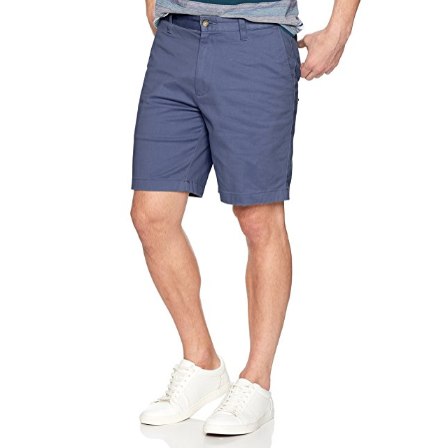 Nautica Men's Classic Fit Flat Front Stretch Solid Chino Deck Short only  $14.46