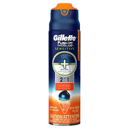 史低價！Gillette Fusion ProGlide 2合1 護膚剃鬚啫喱，6 oz現點擊coupon后僅售 $2.99
