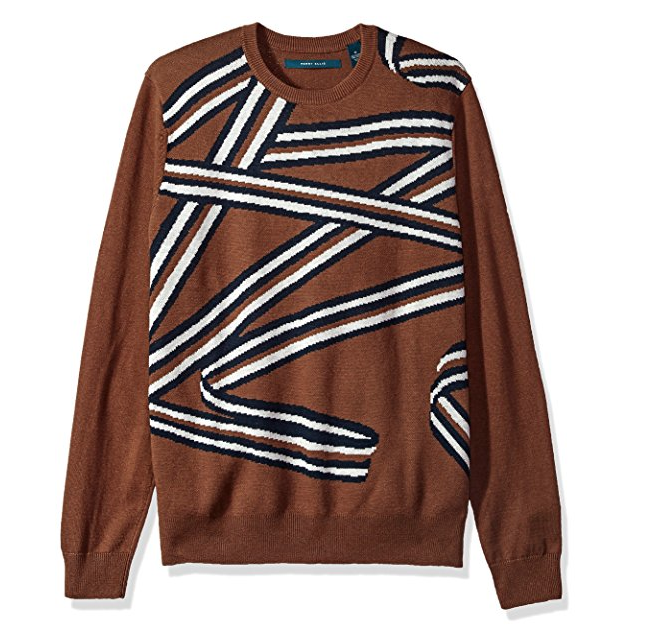 Perry Ellis Men's All Over Printed Crew Sweater only $15.07