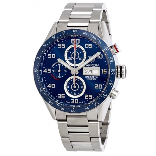 TAG HEUER Carrera Chronograph Automatic Blue Dial Men's Watch Item No. CV2A1V.BA0738, only $3,225.00, free shipping after using coupon code