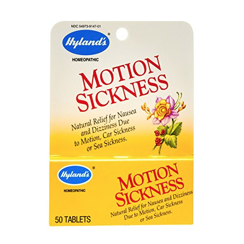 Hyland's Motion Sickness Relief Tablets, Natural Relief of Nausea and Dizziness, 50 Count, Only $4.02, You Save $3.46(45%)