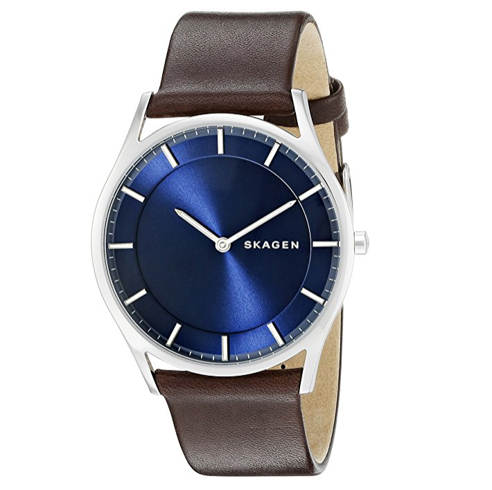 Skagen Holst Slim Leather Watch only $84.99