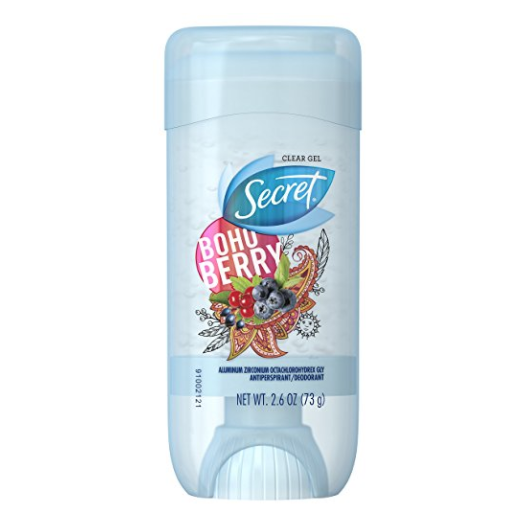 Secret Fresh Antiperspirant and Deodorant Clear Gel, Boho Berry, 2.6 Oz.  Free !!