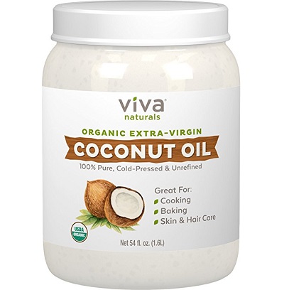 Viva Naturals Organic Extra Virgin Coconut Oil, 54 Ounce, only $17.09