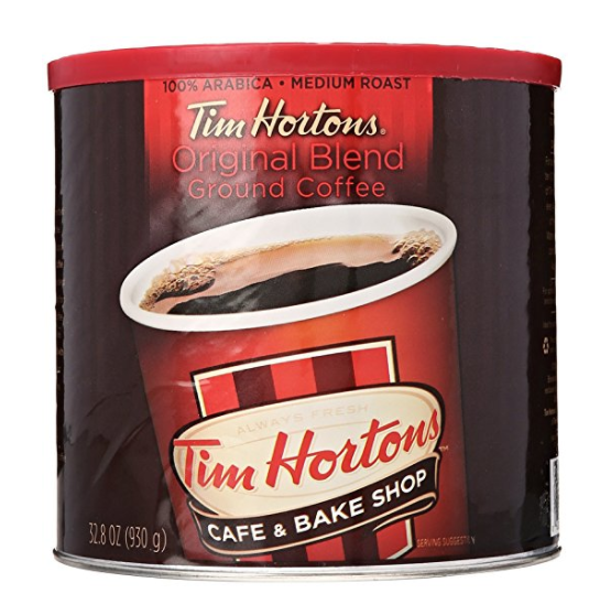 Tim Hortons 100% 阿拉比卡中度烘焙咖啡粉 32.8oz，現僅售$15.19