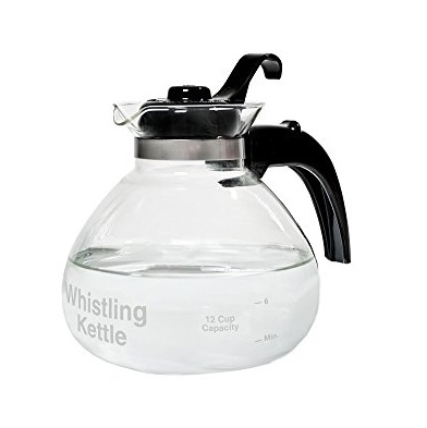Medelco Cafe Brew 12-Cup Glass Stovetop Whistling Kettle, Only $7.00
