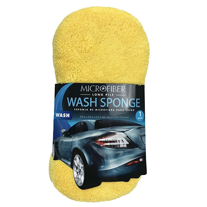 Viking Long Pile Microfiber Car Wash Sponge - Colors May Vary only $5.41