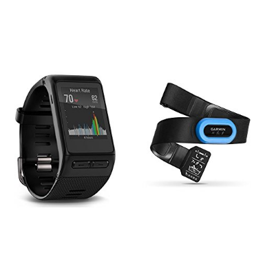 暴降！史低價！Garmin佳明 vívoactive HR GPS 智能運動腕錶 + HRM-Tri 運動心率帶 套裝，僅售$150.00，免運費