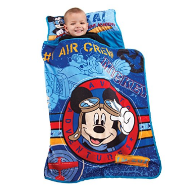 Disney Mickey's Toddler Rolled Nap Mat, Flight Academy, only $11.72