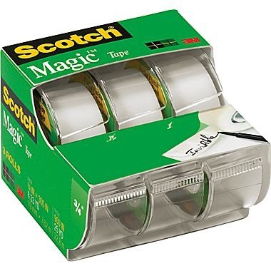 史低價！Scotch Magic 透明膠帶 + 膠帶盒，3個裝，現僅售 $6.28