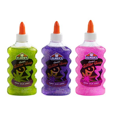 Elmer's Liquid Glitter Glue, Washable, Assorted Colors, 6 Ounces Each, 3 Count - Great For Making Slime $3.18