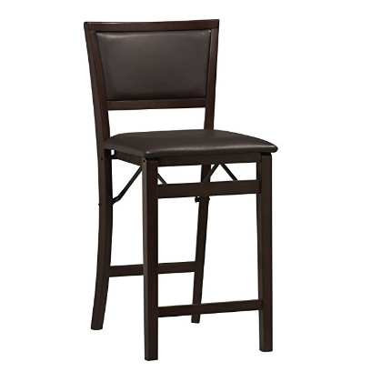 Linon Home Decor可摺疊吧台椅（24英寸），原價$83.90，現僅售$41.67，免運費