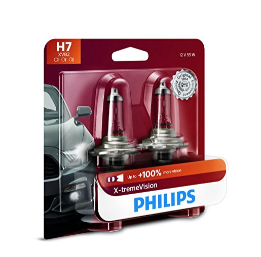 Philips 12972XVB2 H7 X-tremeVision Upgrade Headlight Bulb, 2 Pack $24.34