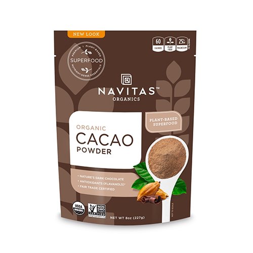 Navitas Organics Cacao Powder, 8 oz. Bag — Organic, Non-GMO, Fair Trade, Gluten-Free, Only $5.64, free shipping after clipping coupon and using SS