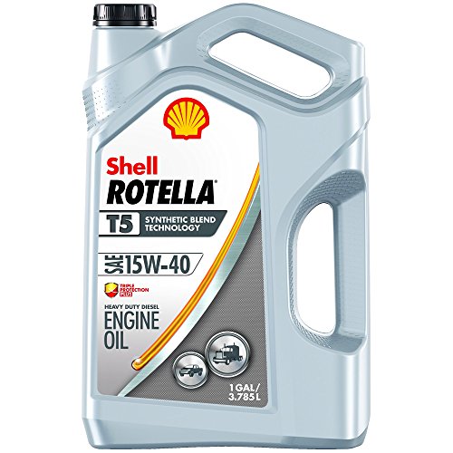 史低价！ Shell ROTELLA T5 15W-40 半合成机油 ，1加仑，现仅售$15.27。还可获得$5 Mail-in Rebate