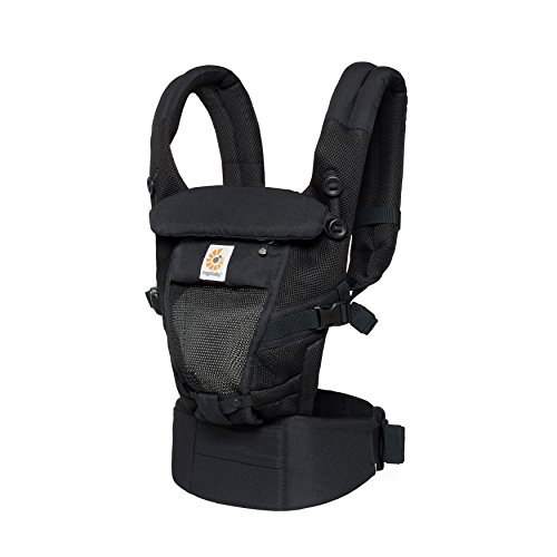 Ergobaby Adapt Cool Air Mesh Breathable Ergonomic Multi-Position Baby Carrier, Newborn to Toddler, Onyx Black, Only $85.00, free shipping