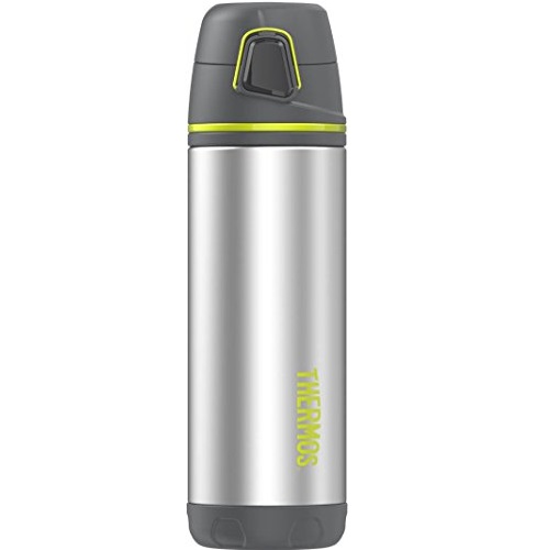 Thermos ELEMENT5 16 Ounce Vacuum Insulated Stainless Steel Backpack Bottle, Charcoal/Lime, Only $15.54