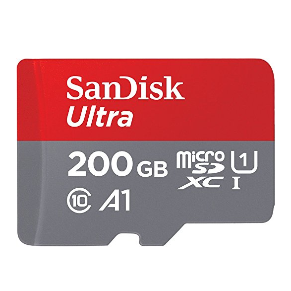 SanDisk Ultra 200GB microSDXC UHS-I card with Adapter - 100MB/s U1 A1 - SDSQUAR-200G-GN6MAm only $22.49