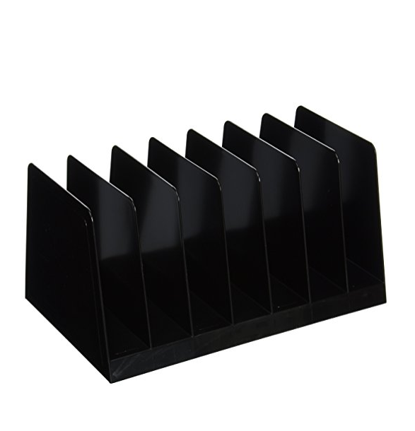 Sparco Desk Sorter, 7 Compartments, 8-3/4 x 5-1/2 x 4-3/4 Inch, Black (SPR11876) only $2.53