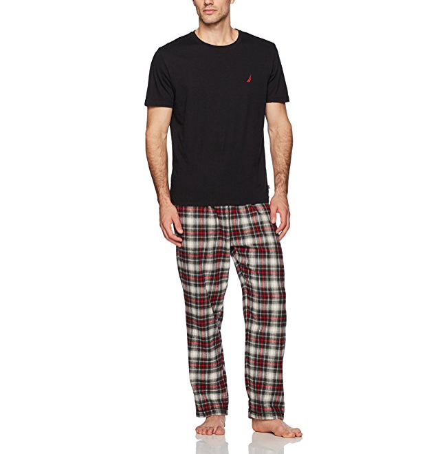 Nautica Men's Plaid Flannel Pant and Short Sleeve Tee Set only $14.62