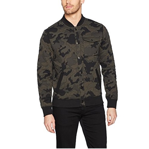 Calvin Klein Jeans Men's Camo Baseball Jacket, Only $37.31, free shipping