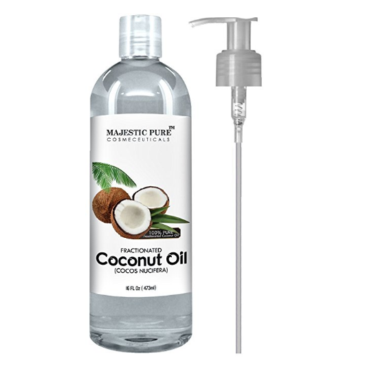 Majestic Pure Fractionated Coconut Oil, For Aromatherapy Relaxing Massage, Carrier Oil for Diluting Essential Oils, Hair & Skin Care Benefits - 16 fl Oz $13.98