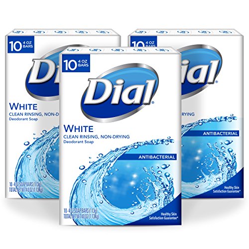 Dial Antibacterial Bar Soap, White, 4 Ounce, 30 Bars, Only $10.99, free shipping after clipping coupon and using SS