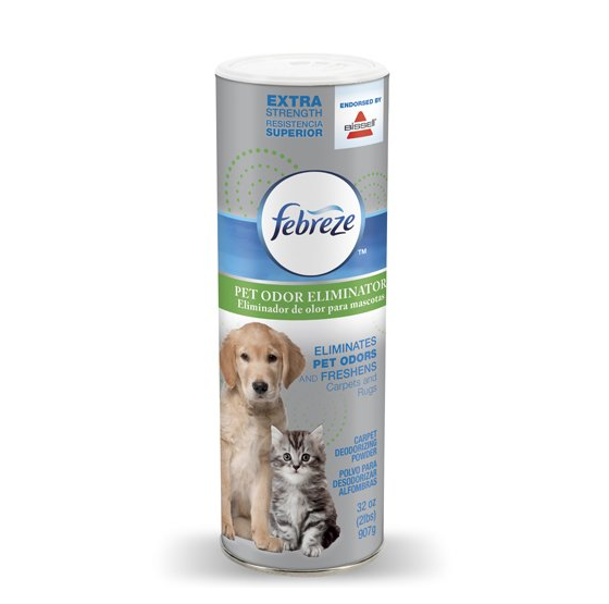 Febreze Extra Strength Pet Odor Eliminator Room & Carpet Deodorizing Powder Endorsed by BISSELL, 32 ounces only $2.49