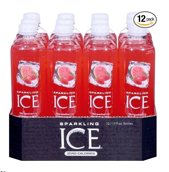 Sparkling Ice 0卡路里 西瓜草莓味梳打水500ml x 12瓶 ，現僅售$8.55,免運費！