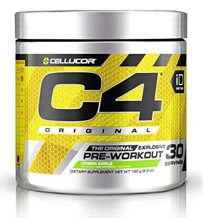 Cellucor C4 Original Pre Workout Powder Energy Drink w/ Creatine, Nitric Oxide & Beta Alanine, Green Apple, 30 Servings (6.3 ounces), Only$13.53, free shipping after clipping coupon and using SS