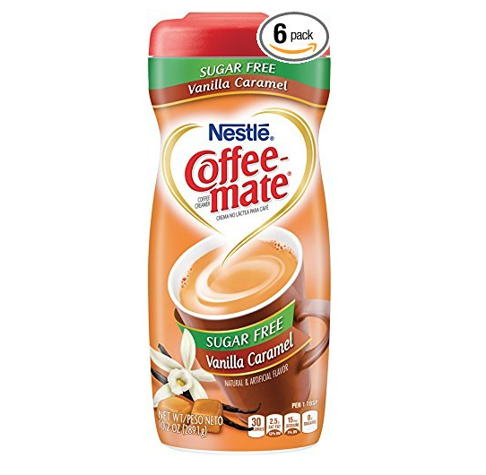 Nestle Coffee-Mate Coffee Creamer Sugar Free Vanilla Caramel, Pack of 6 (10.2 Ounce) only $19.62