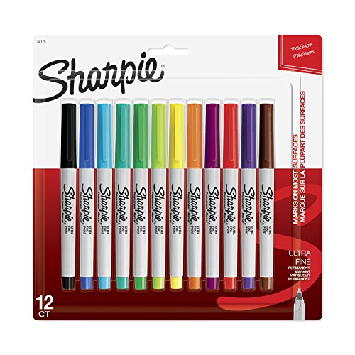 Sharpie 37175PP Permanent Markers, Ultra-Fine Point, Assorted Colors, 12 Pack, Only $5.24