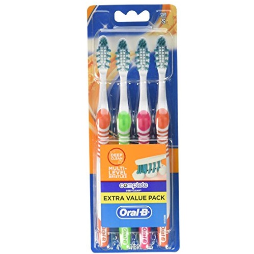 Oral-B 40 Soft Bristles Complete Deep Clean Toothbrush, 4 Count, Only $3.11 after clipping coupon