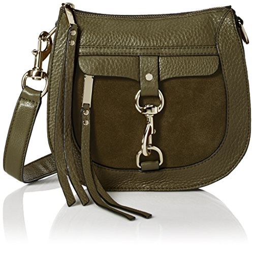 Rebecca Minkoff Dog Clip Saddle Bag, Olive, Only $81.79, free shipping
