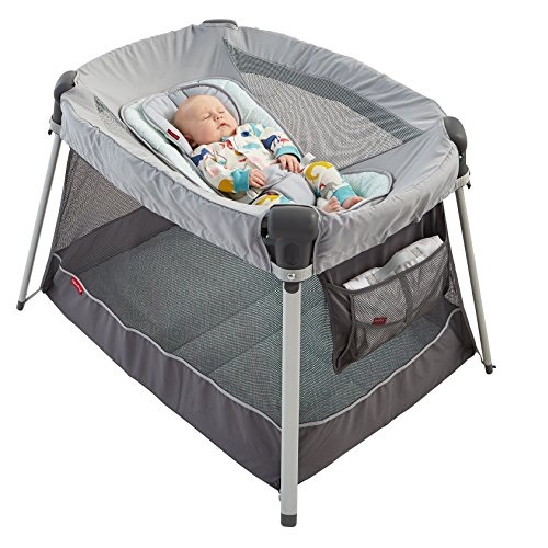 Fisher-Price Ultra-Lite Day & Night Play Yard, Gray, Only $49.88, You Save $80.11(62%)