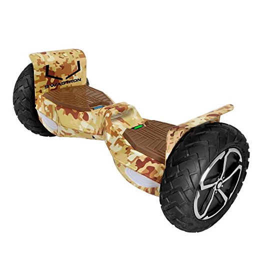 SWAGTRON T6 Off-Road Hoverboard - First in the World to Handle Over 380 LBS, Up to 12 MPH, UL2272 Certified, 10