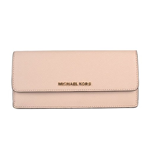 Michael Kors Jet Set Travel Flat Saffiano Leather Wallet (Ballet Pink), Only $66.00, free shipping