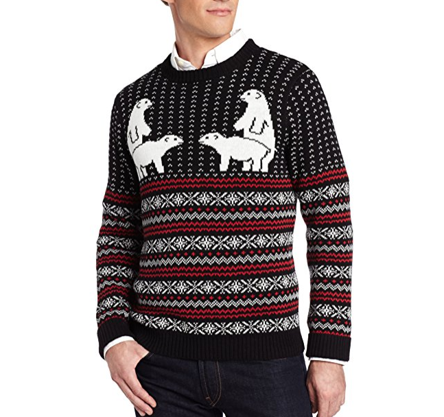 Alex Stevens 男士北极熊印花针织衫, 现仅售$4.94
