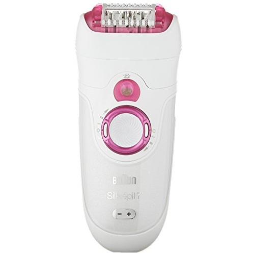 Braun Silk-épil 7 7-521 Women's Epilator, Electric Hair Removal, Wet & Dry, Cordless, White/Pink, Only $49.94 after coupon, free shipping