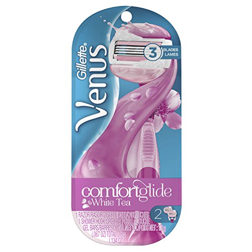 Gillette Venus Women's Comfortglide 3 Blade Razor with 2 Razor Blade Refills, White Tea, Only $6.38 after clipping coupon