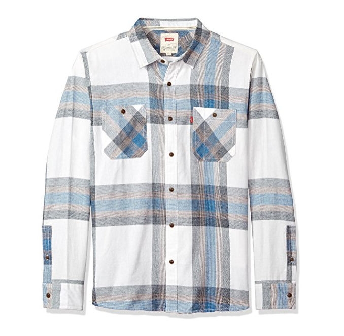 Levi's Men's Abbotts Long Sleeve Flannel Shirt only $25.79，FREE Shipping