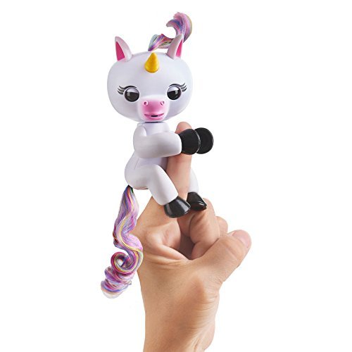 史低价！WowWee Fingerlings Baby Unicorn 电子宠物玩具，原价$70.79，现仅售$14.99。三色同价！