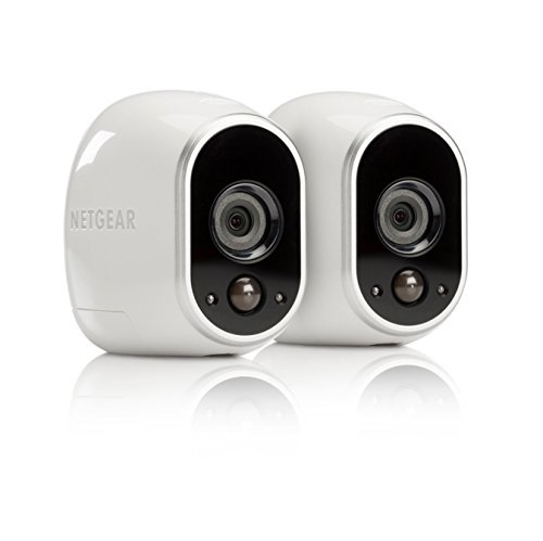 史低價！Netgear Arlo 家庭安全攝像監控系統，包括2個室內外攝像頭和支架，原價$249.99，現僅售$156.26 $149.99，免運費