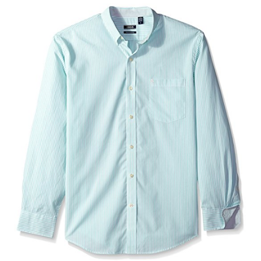 IZOD男款长袖条纹衬衫，原价$112.79，现仅售$10.47