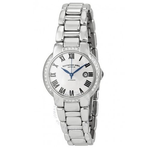 RAYMOND WEIL Jasmine Automatic Silver Dial Ladies Watch Item No. 2629-STS-01659, only $975.00 after clipping coupon, free shipping