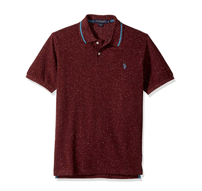 U.S. Polo Assn. Men's Classic Fit Solid Short Sleeve Pique Polo Shirt only $10.79
